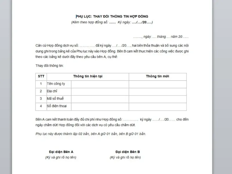 Bộ sưu tập 100+ mẫu annex contract chân thực nhất · ảnh 2