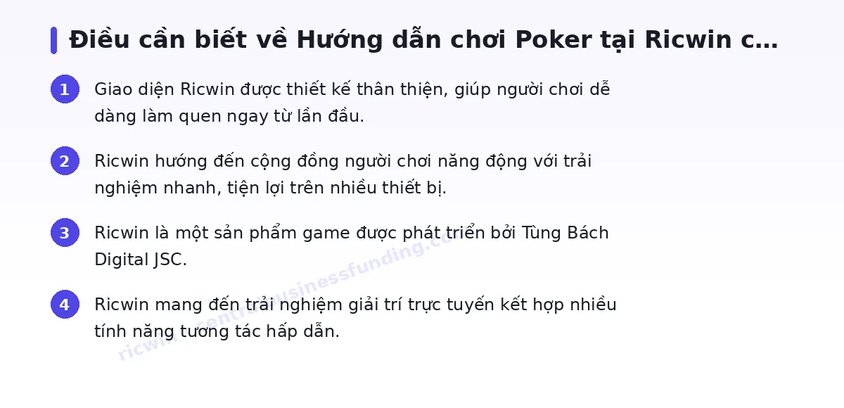 Những điều cần biết về ricwin