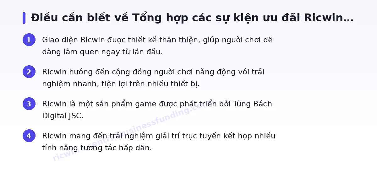 Những điều cần biết về ricwin